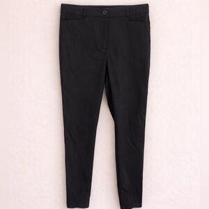 LOFT The Sutton Skinny Dress Pants Black Petite Size 8P Work